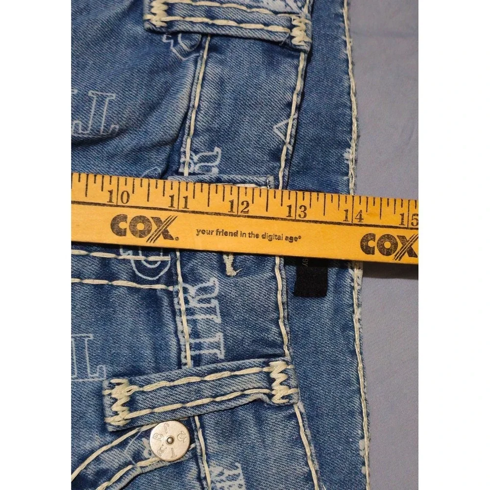 True Religion Men's Bobby Super T Discharge Bandana Sz 38W x 32L‎